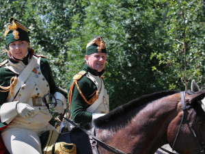 U Znojma si připomněli napoleonskou bitvu. Ve vedru se sešlo dvě stě vojáků