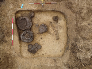 Dětská hrob z doby halštatské.