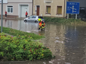 Jižní Moravu zasáhl silný déšť. V Boskovicích voda zatekla do archivu i nemocnice