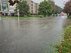 Jižní Moravu zasáhl silný déšť. V Boskovicích voda zatekla do archivu i nemocnice