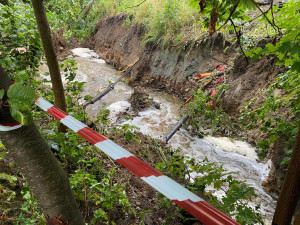 Jižní Moravu zasáhl silný déšť. V Boskovicích voda zatekla do archivu i nemocnice