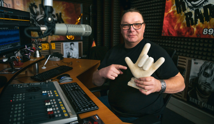 Moderátor Radia Čas Rock Honza Prokeš