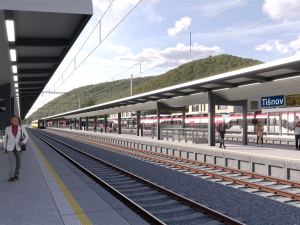 Tišnov na Brněnsku dostane nové nádraží. Železničáři navnadili lidi vizualizací