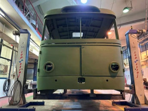V Brně zachraňují retro trolejbus. Historický vůz málem skončil ve šrotu na Ukrajině