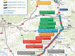 Zvířata se proběhnou přes dálnici D55. Silničáři jim staví most
