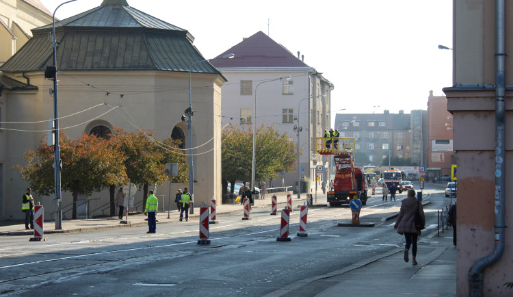 Zábrdovická ulice podstupovala rekonstrukci v období let 2018–2019