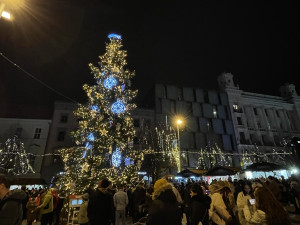 Tisíce Brňanů se nahrnuly na náměstí, aby viděly rozsvícení vánočního stromu