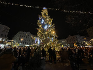 Tisíce Brňanů se nahrnuly na náměstí, aby viděly rozsvícení vánočního stromu