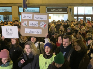 VIDEO: Lidé demonstrují za Aničku, jejíž otec ji dva roky znásilňoval a od soudu dostal podmínku