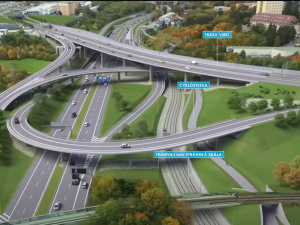 VIZUALIZACE: Silničáři naplánovali část velkého městského okruhu. Svede dopravu z obydlených částí