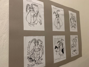 Ukrajinská umělkyně v Brně představila obrazy, které malovala v evakuačním vlaku