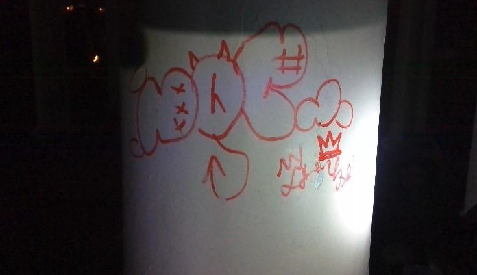 Video: Strážníci dopadli osmnáctiletého vandala, který počmáral altán v brněnském parku