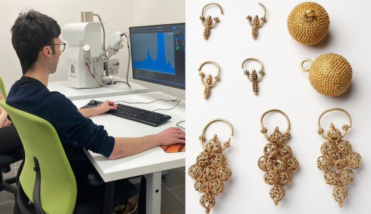 Archeologové zkoumají luxusní šperky z devátého století nalezené na jihu Moravy