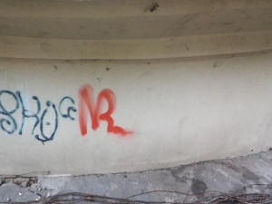 Sprejeři si vzali do parády brněnskou památku. Podpis podezřelých strážníci odhalili i na dalších místech po městě