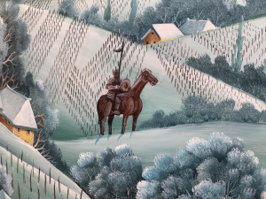 Lidé na brněnském náměstí obdivují dvoumetrovou kraslici Městu ji darovali chorvatští umělci