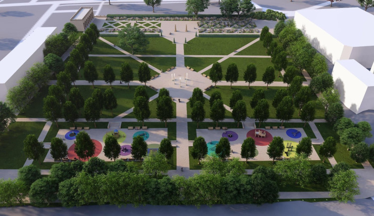 VIZUALIZACE: Zámecký park ve Vyškově čeká proměna. Architekti se inspirovali ve Francii