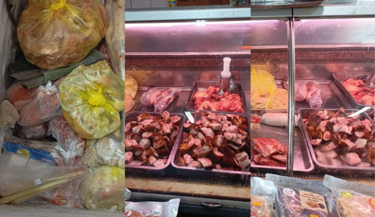 Na tržnici v Brně našli přes sto kilo masa neznámého původu i neopracovaná kozlí a beraní varlata