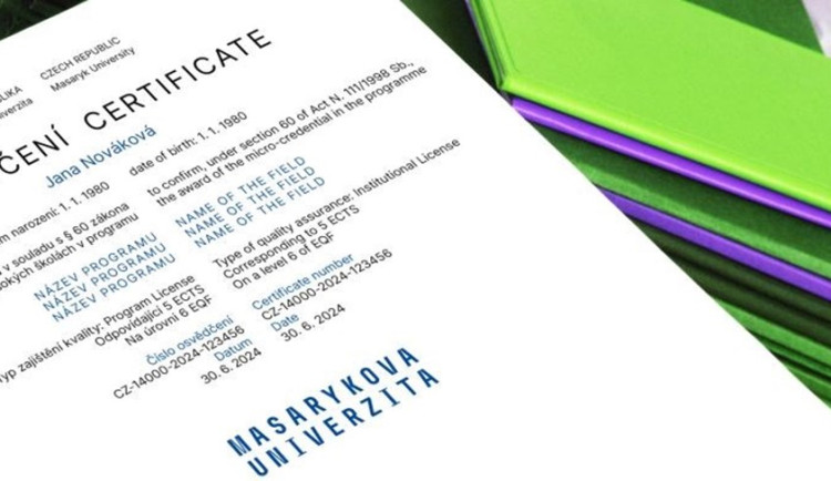 Masarykova univerzita má novou formu celoživotního vzdělávání s mikrocertifikáty. Zlepší šance na trhu práce