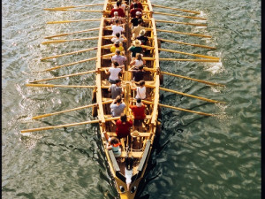 V Pasohlávkách na dva měsíce zakotvila unikátní římská veslice. Měří osmnáct metrů a váží pět tun