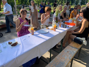 VIDEO: Brňané společně zasedli k prostřenému stolu v centru města. Táhnul se od Jošta až do kašny