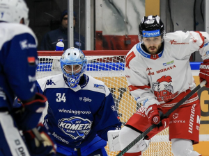 Kometa prohrála moravské derby. Olomouc v Brně zvítězila 4:1