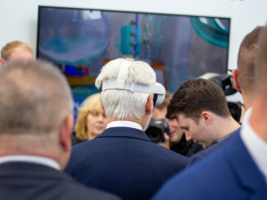 FOTOGALERIE: Prezident Petr Pavel navštívil jižní Moravu. Podívejte se, jak vypadal jeho příjezd na výstaviště