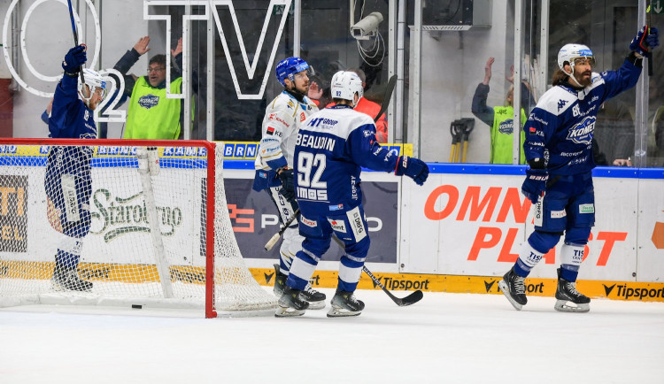 Hokejisté Brna porazili Kladno 3:2. Rytíři padli popáté v řadě