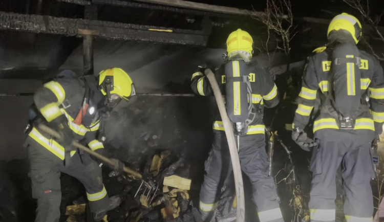 VIDEO: Při nočním požáru zemřelo několik psů. Příčina jeho vzniku je v šetření