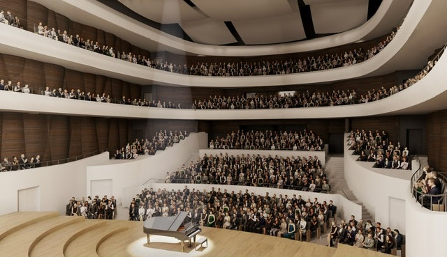 Pracovníci bourají trafostanici, která stojí v místě, kde má stát Janáčkovo kulturní centrum