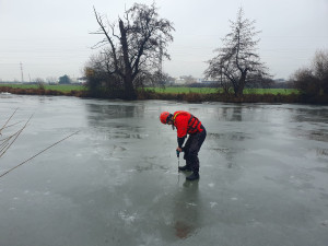Vstup na zamrzlé vodní plochy v Brně není bezpečný. Led odtává a hladina je rozbředlá