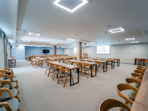 Nový konferenční sál pod Pálavou je ideální pro teambuilding nebo workshopy