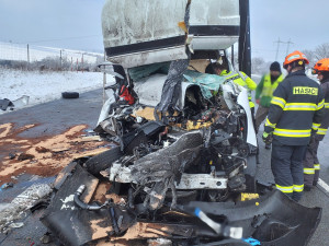 Vážná nehoda dodávky a kamionu uzavřela v pátek dálnici D1 ve směru na Brno