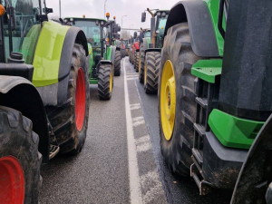 Na přechodu v Hodoníně protestovali zemědělci z Česka, Slovenska, Maďarska i Rakouska