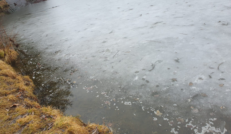 Bruslařská sezona na přírodních plochách skončila, varují strážníci. Led úplně roztál nebo je moc tenký
