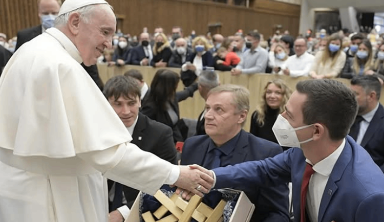 Setkání Grolicha s papežem