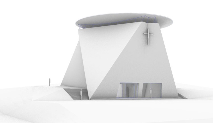 V Liberci by mohl zbouraný kostel nahradit nový, vytištěný 3D tiskárnou z betonu
