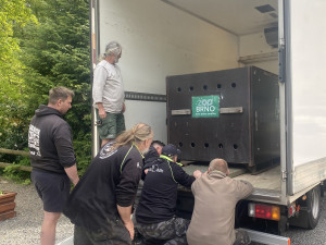 Brněnskou medvědici Irinu převezli na sever Čech, málem rozdrápala bednu