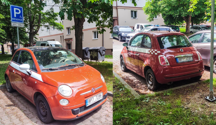 Kuriózní odhalení, kradené auto parkovalo na místě vyhrazeném pro tělesně postiženého řidiče