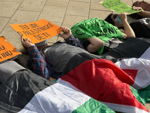 FOTOGALERIE: Klobásy i spory mezi aktivisty. Fialova grilovačka v Brně se vyostřila