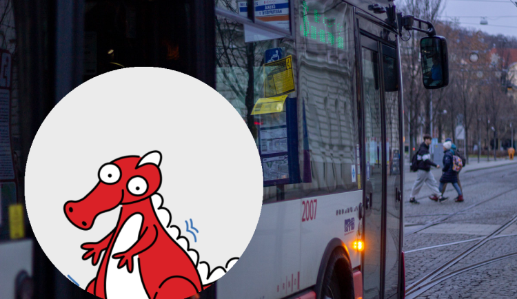 Brněnský dopravce má nového maskota. Červeného dráčka pojmenují cestující