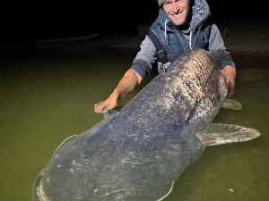 Rybář Vágner ulovil na Vranově dalšího macka, tentokrát měří hned 255 centimetrů