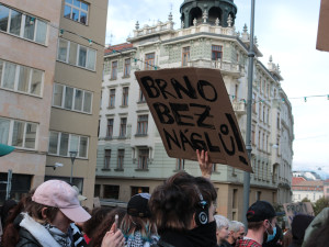 Brno protestovalo proti fašismu. Náckové zase vystrkují své ošklivé hlavy, zaznělo