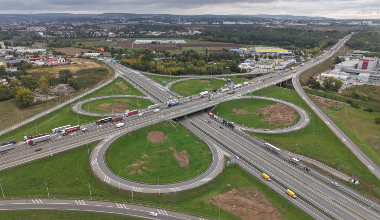 Začíná přestavba klíčové křižovatky D1 a D2. Řidiči se musí obrnit trpělivostí