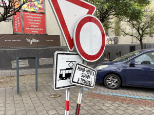 V Králově Poli začala výluka, část Palackého třídy bude na tři týdny zavřená