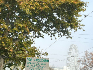 FOTO: V Brně se sešli příznivci Klimatické žaloby. Ústavní soud jejich stížnost zamítl