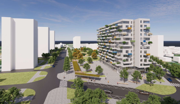 V Hradci Králové vyroste nový komplex. Nabídne přes 150 bytů ve 13 patrech