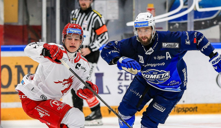 Čtvrtý křížek v řadě. Oceláři prohráli v Brně 3:4