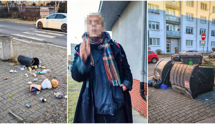 Převracel popelnice a dožadoval se policie, své jednání muž obhajoval velmi podivně