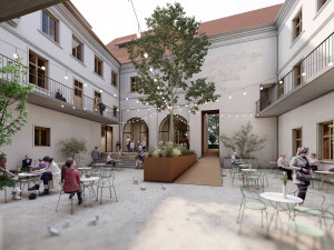 VIZUALIZACE: Brněnský klášter voršilek se promění k nepoznání, vzniknou obchody i zahrada