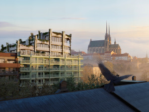 VIZUALIZACE: Developer si dělá zálusk na Nové sady. Postaví blok čtyř budov s 243 byty